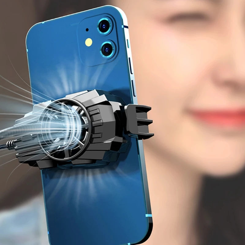 Mini Portable Mobile Phone Cooler Semiconductor Radiator Cooling Fan Silent Bracket for Smartphones