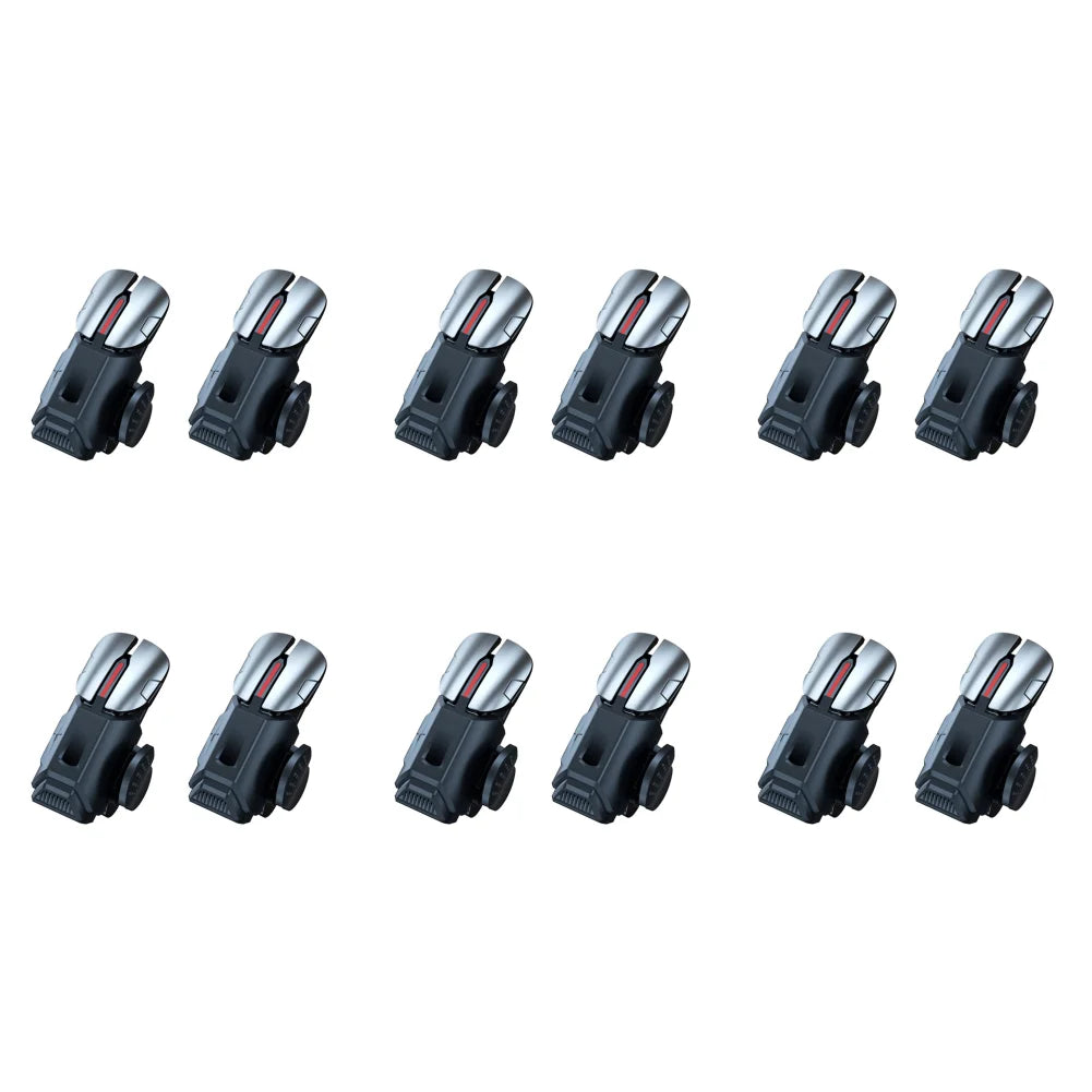 1-6Pairs 6-Finger Mobile Game Trigger for PUBG Phone Game Controller Gamepad Joystick G21 Aim Shooting Triggers Alloy Key Button