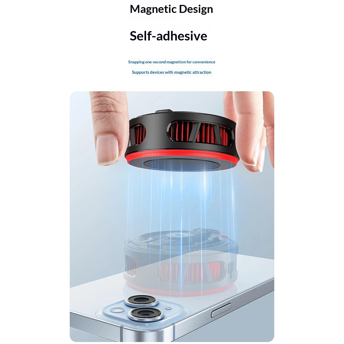12W Magnetic Phone Cooler Strong Cooling TEC Semiconductor Mobile Phone Radiator  Gaming Heat Cooler Fan Clip-On Mobile Radiator
