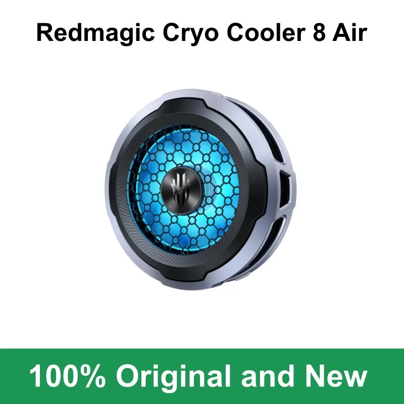 Redmagic Cryo Cooler 8 Air Magnetic Phone Cooler 65g Ultra Light 21mm Ultra Thin 30dB Low Noise -20°C Semiconductor Cooling