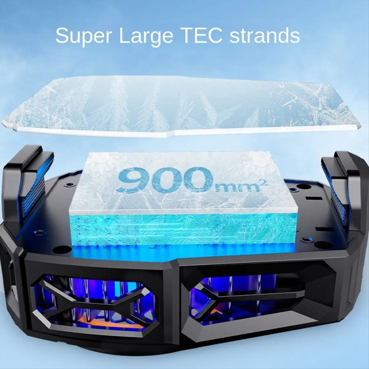 Phone Cooler with Semi-Conductor Cooling Chip Mobile Phone Radiator Rapid Cooling Suitable for Most Mobile Phones B