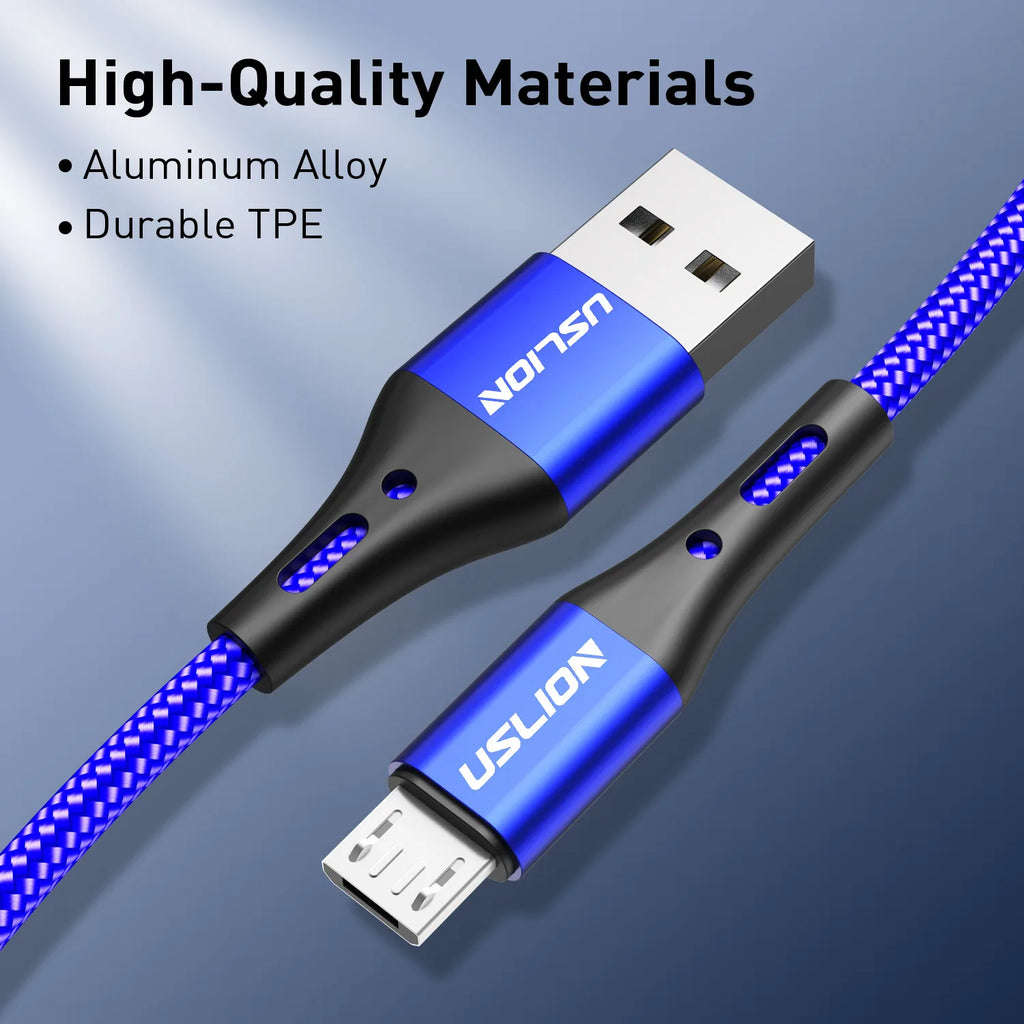 3A 0.5m/1m/2m/3m Fast Charging Data Cable USB to Micro Smart Power off Mobile Phone Charger Accessories for Millet Android