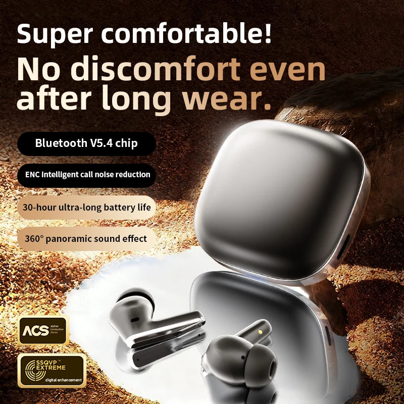 Wireless Headphones In-Ear Earbuds Design Anc Noise Reduction Hifi Sound Quality Ultra-Long Battery Life Wireless5.4 Low Latency