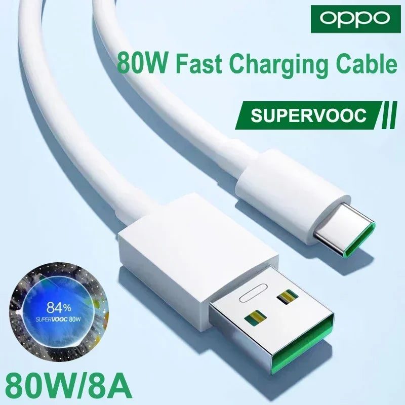 Original OPPO Cable Usb Type C Super Vooc Fast charging Charger Wire OPPO Find X5 X6 X3 Pro N2 Flip Reno10 8 7 6 Pro A77 A78 A98