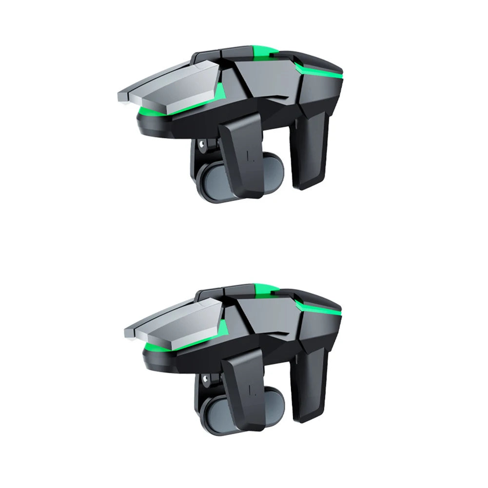 2pcs Mobile Game Trigger For PUBG Phone Gaming 6 Finger Trigger Sensitive Shoot Phone Game Trigger L1R1 Aim Keys Game Controller
