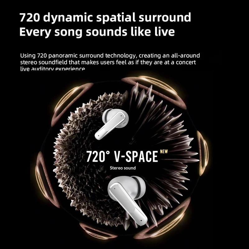 Wireless Headphones In-Ear Earbuds Design Anc Noise Reduction Hifi Sound Quality Ultra-Long Battery Life Wireless5.4 Low Latency