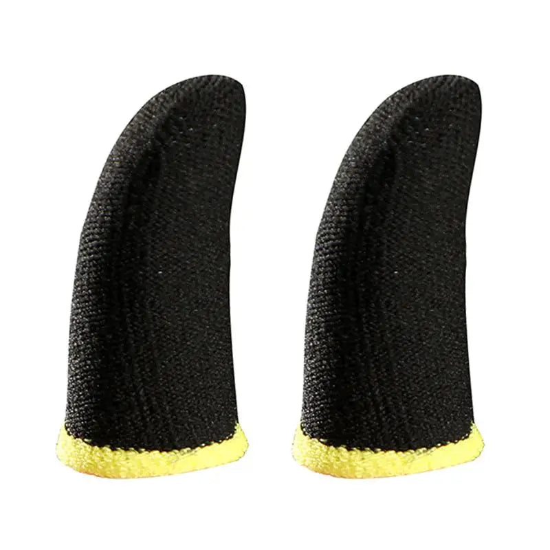 Gaming Finger Sleeves for Mobile Gaming 0.25mm Glass Silver Fiber Seamless Thumb Fingertip Cover Anti-Sweat for PUBG/COD/LOL/ROS