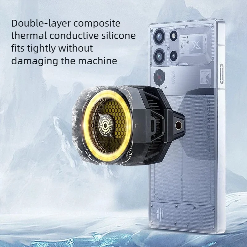 Mobile Cooler 6 30W Fast Heat Dissipation Game Cooling Fan For Iphone Android RGB Mobile Phone Radiator Game Accessories