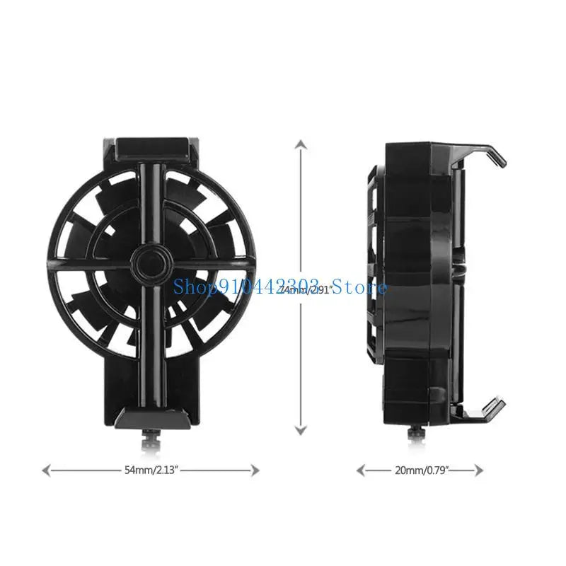 652F USB Powered Cellphone Cooler Fan Cooling Radiator for 4 to 6.7inches Smartphone