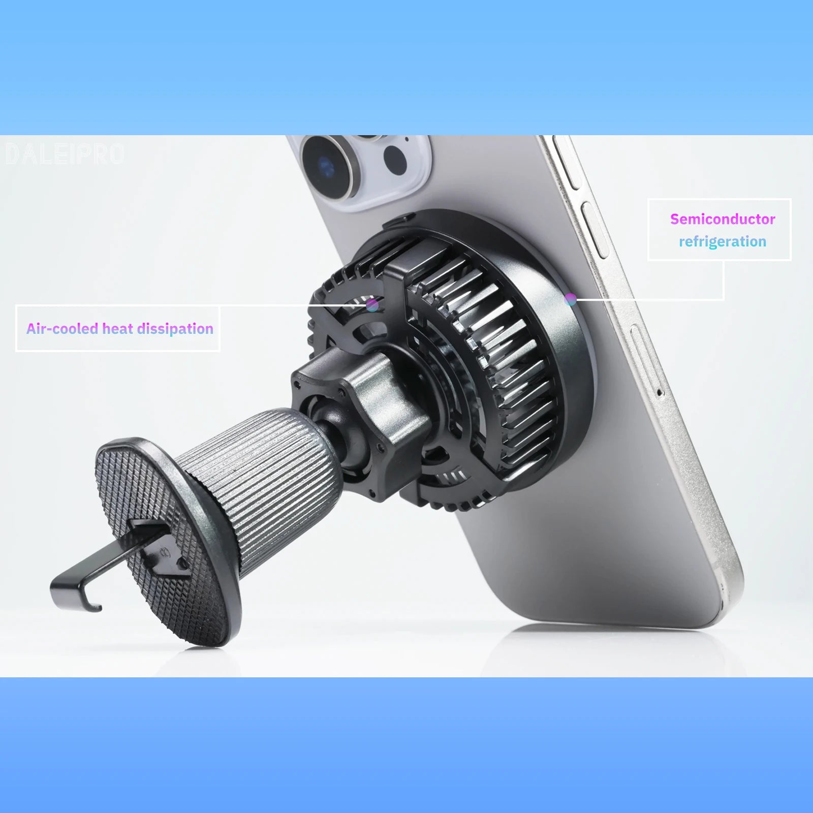 Cooling Phone Holder Car Magnetic Phone Cooler Semiconductor Active Coolers Cool Down Phone Qi 15W Magsafe Fast Wireless Charger