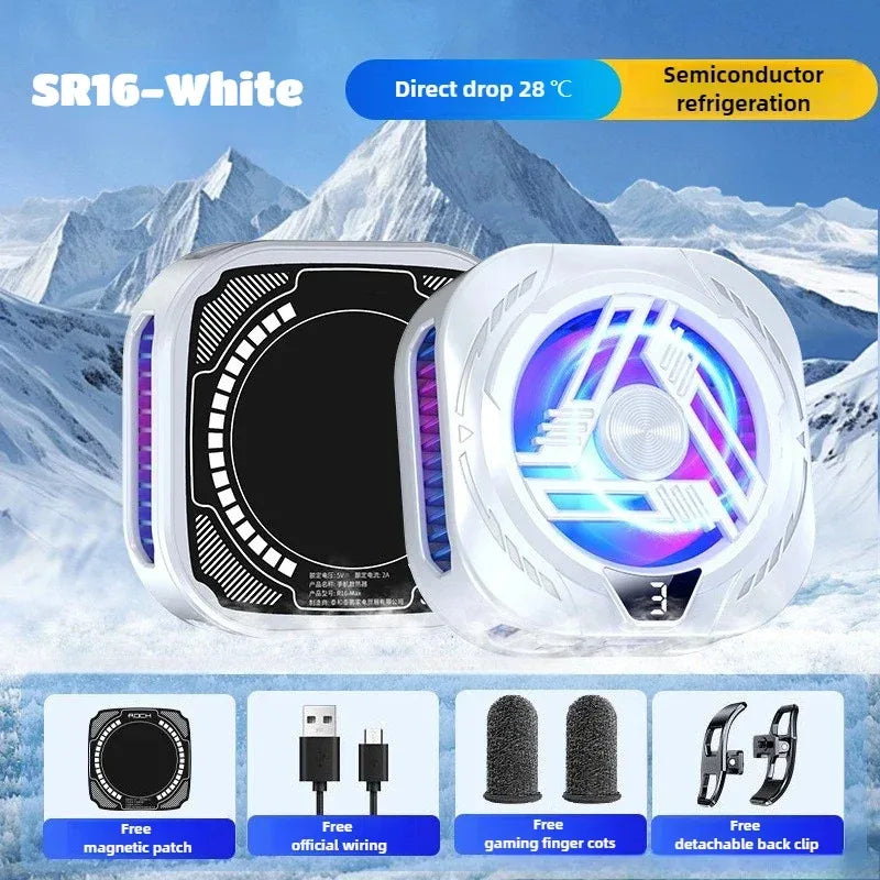 Magnetic Back clip Mobile Phone Cooler Silent Semiconductor Cooling Radiator Phones The Ultimate Summer Cooling Gadget