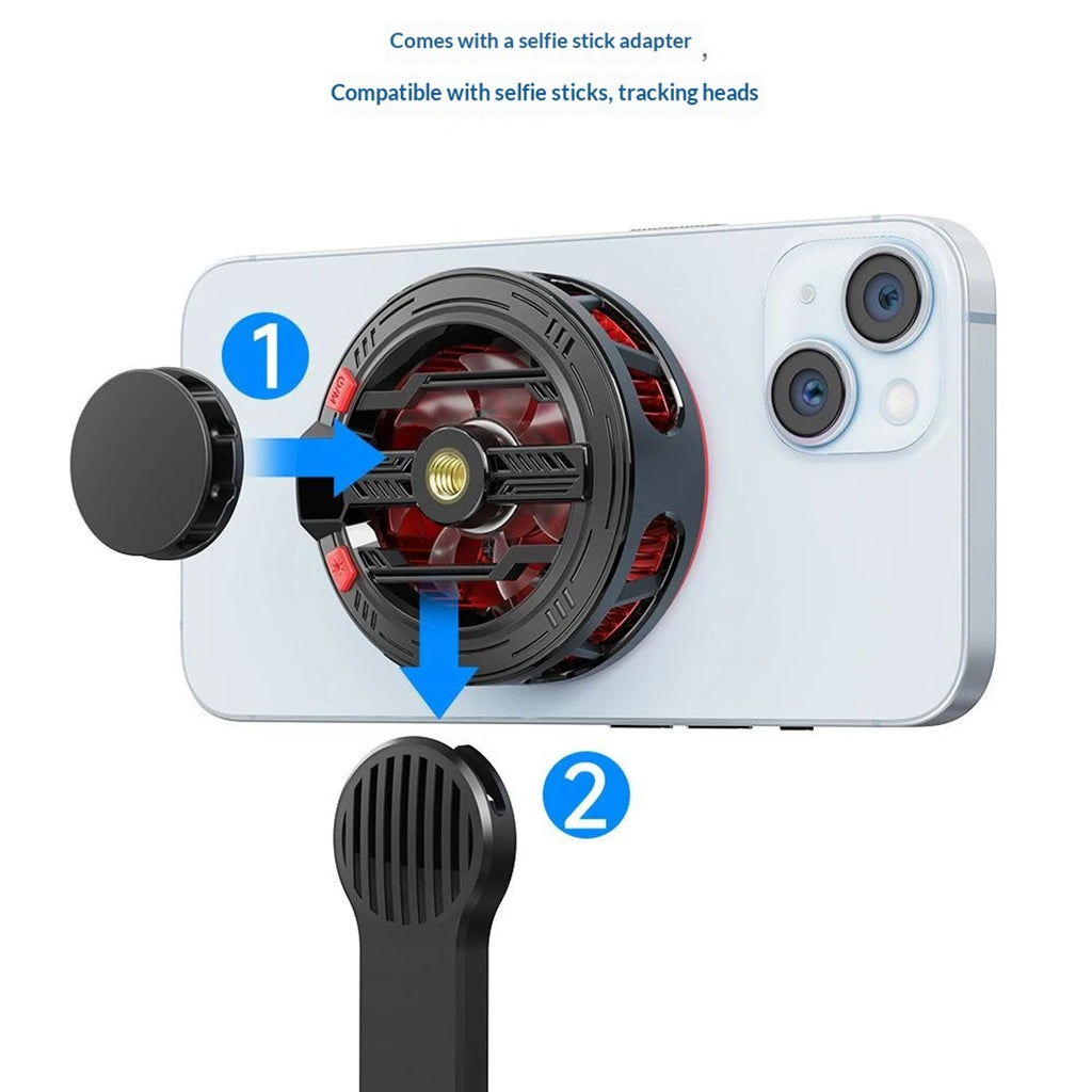 12W Magnetic Phone Cooler Strong Cooling TEC Semiconductor Mobile Phone Radiator  Gaming Heat Cooler Fan Clip-On Mobile Radiator