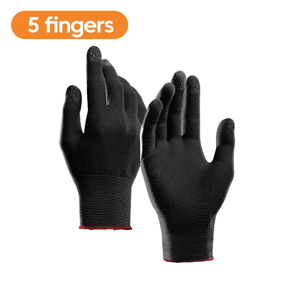 2PCS Finger Thumb Sleeve Gaming Gloves For Gamer Non-scratch Mobile Gaming Gloves Gaming Accessories Comfortable Sweat Proof