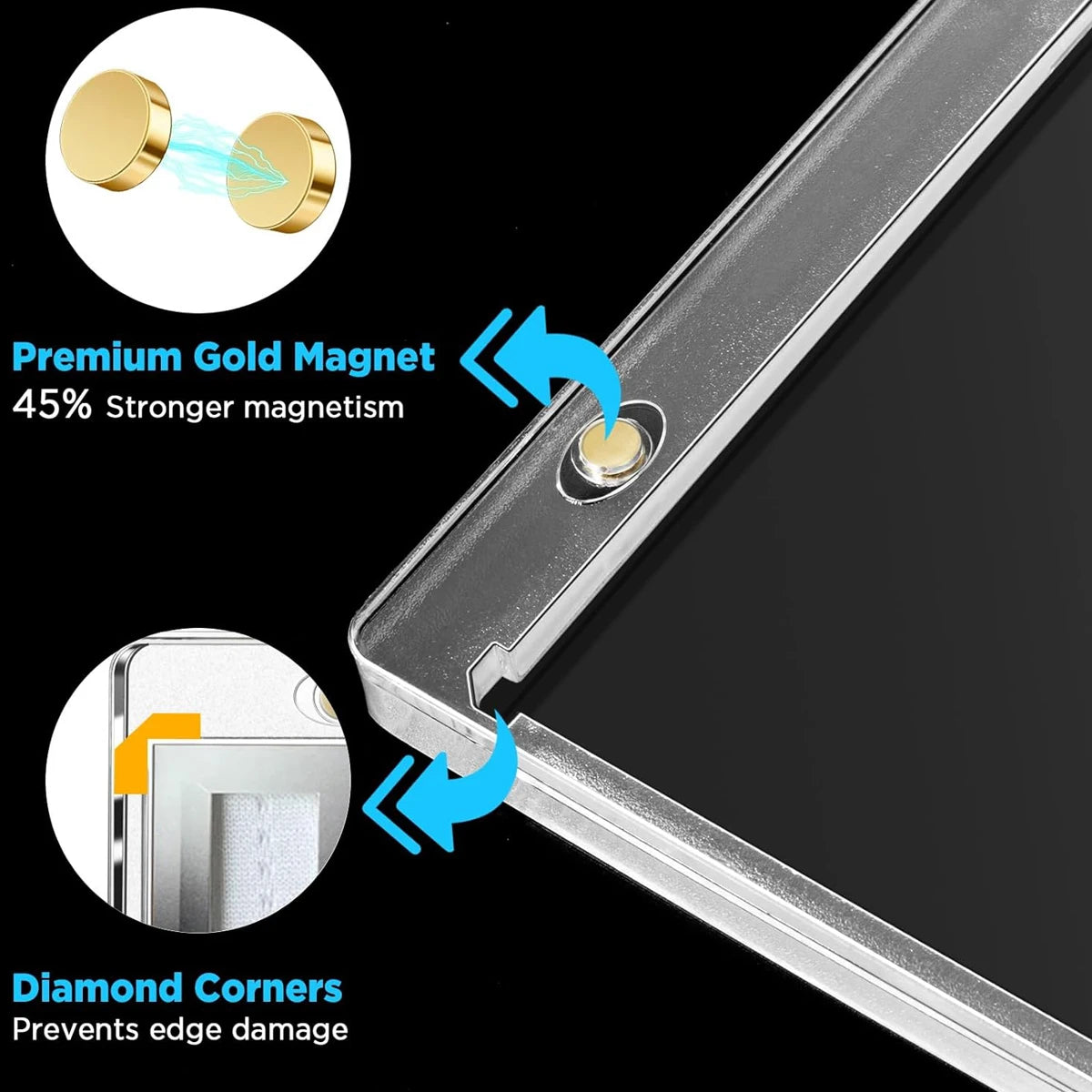2pcs magnetic card holder, suitable for 175 PT brochure, display stand, collection storage