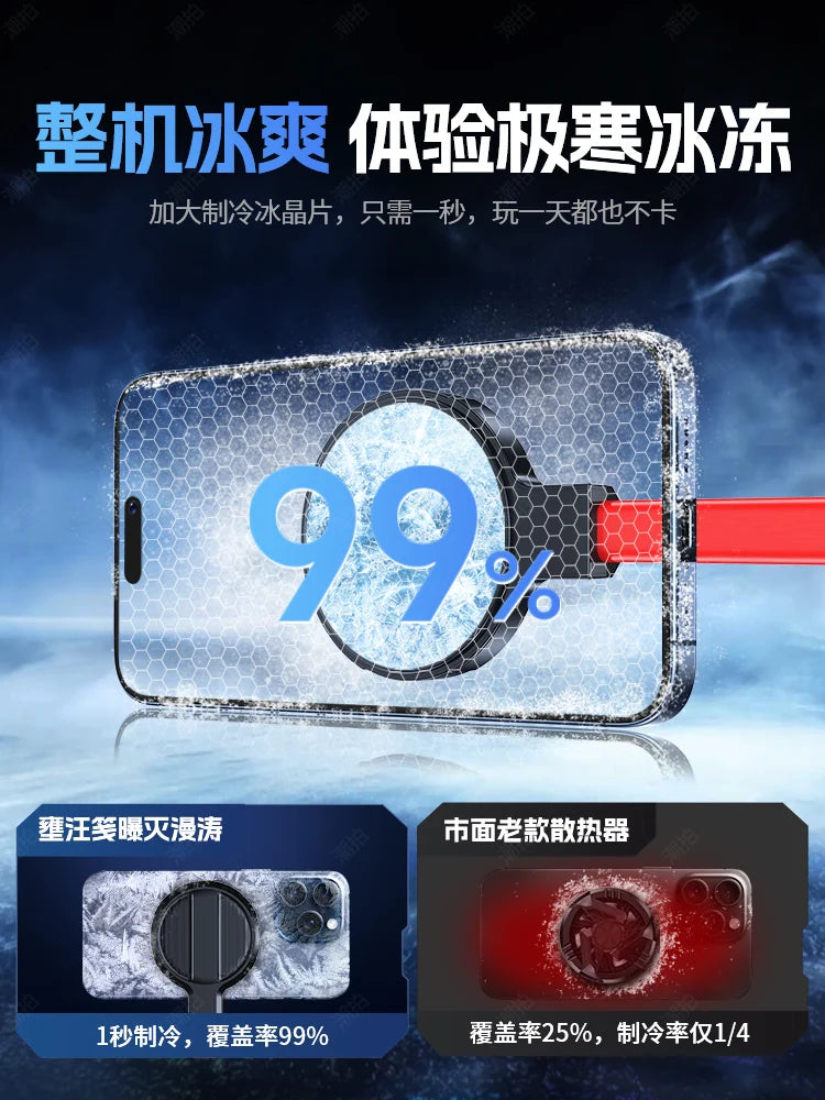 Mobile phone radiator liquid-cooled water-cooled semiconductor 64W cooling e-sports refrigeration