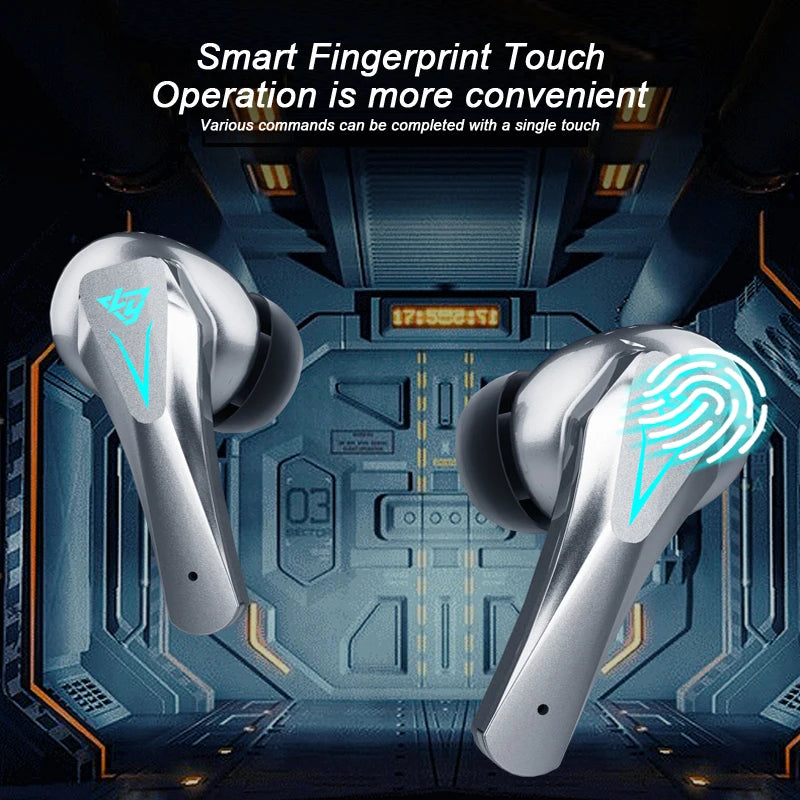 TWS Gaming Earbuds Low Latency Bluetooth Earphones Stereo Wireless Bluetooth 5.3 Headphones Gaming mecha Touch Control Headset