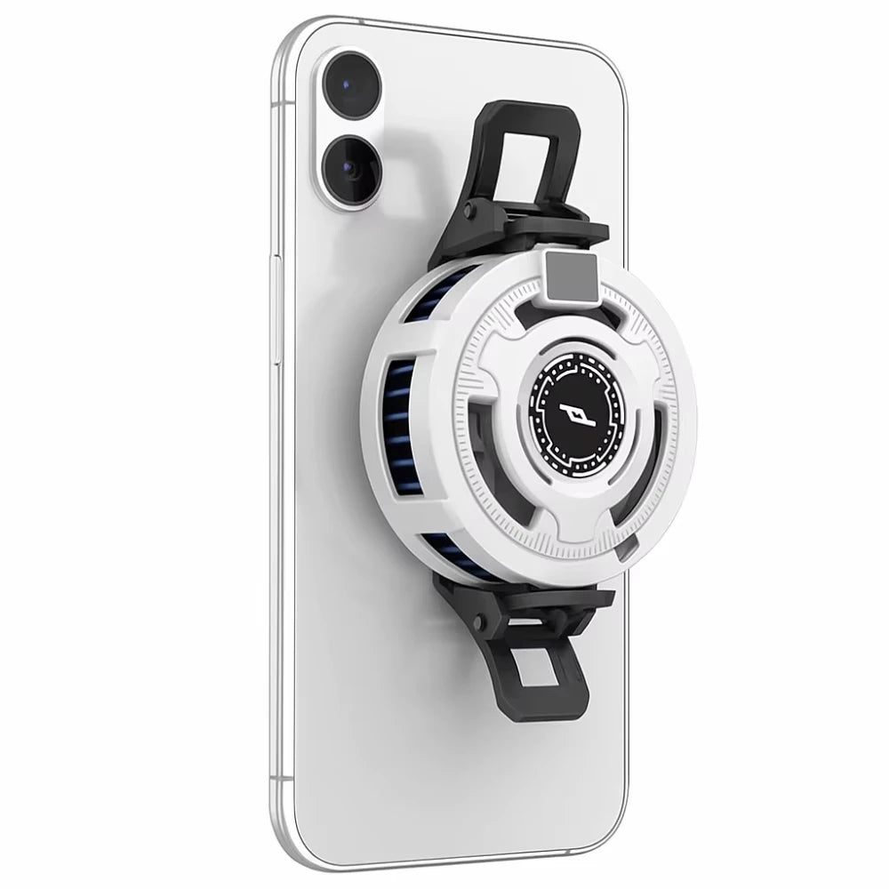 Universal Phone Cooler Mobile Gaming Radiator Cell Phone Cooling Fan with RGB Light Portable Heatsink for Mobile Esports