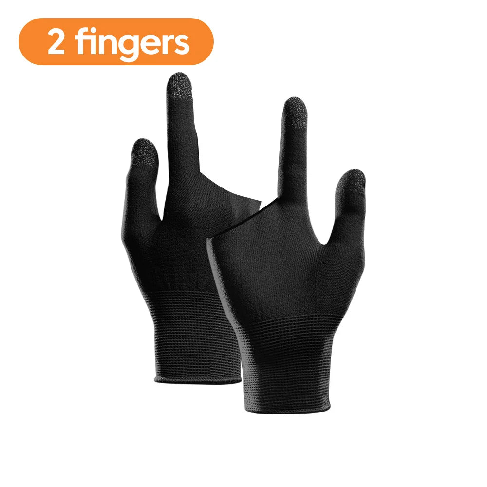 2PCS Finger Thumb Sleeve Gaming Gloves For Gamer Non-scratch Mobile Gaming Gloves Gaming Accessories Comfortable Sweat Proof