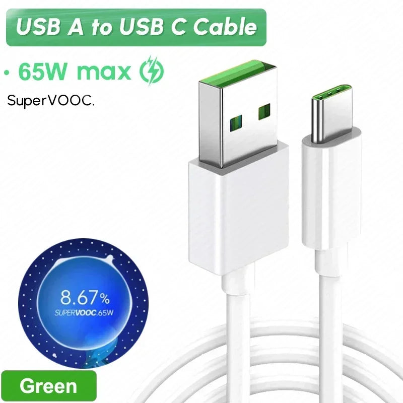 Original OPPO Cable Usb Type C Super Vooc Fast charging Charger Wire OPPO Find X5 X6 X3 Pro N2 Flip Reno10 8 7 6 Pro A77 A78 A98