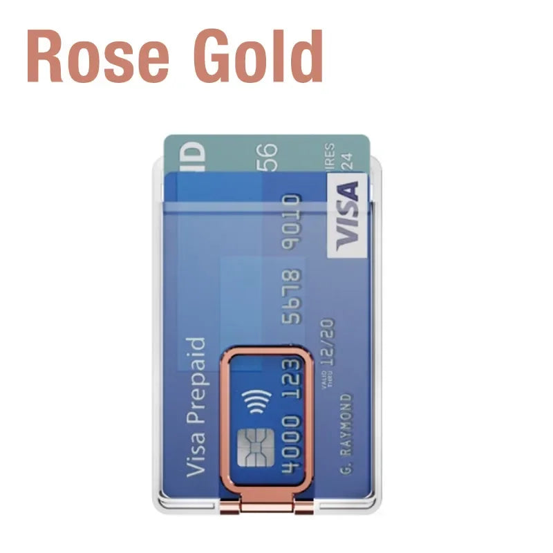 Magnetic Phone Card Holder 2 in 1 Magnetic Card Stand Bank Card Storage For Magsafe iPhone 16 15 14 13 12 Safe Phone Shell Mount