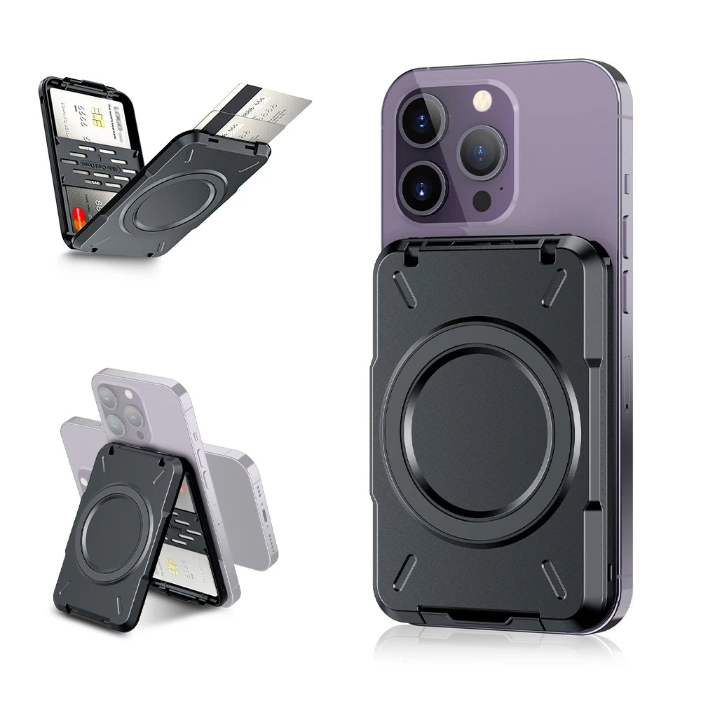 Magnetic Wallet &Card Holder with RFID Blocking Function for iPhone 17 16 15 14 Pro/ Pro Max/13 Pro Max/13 12 Pro MagSafe Wallet