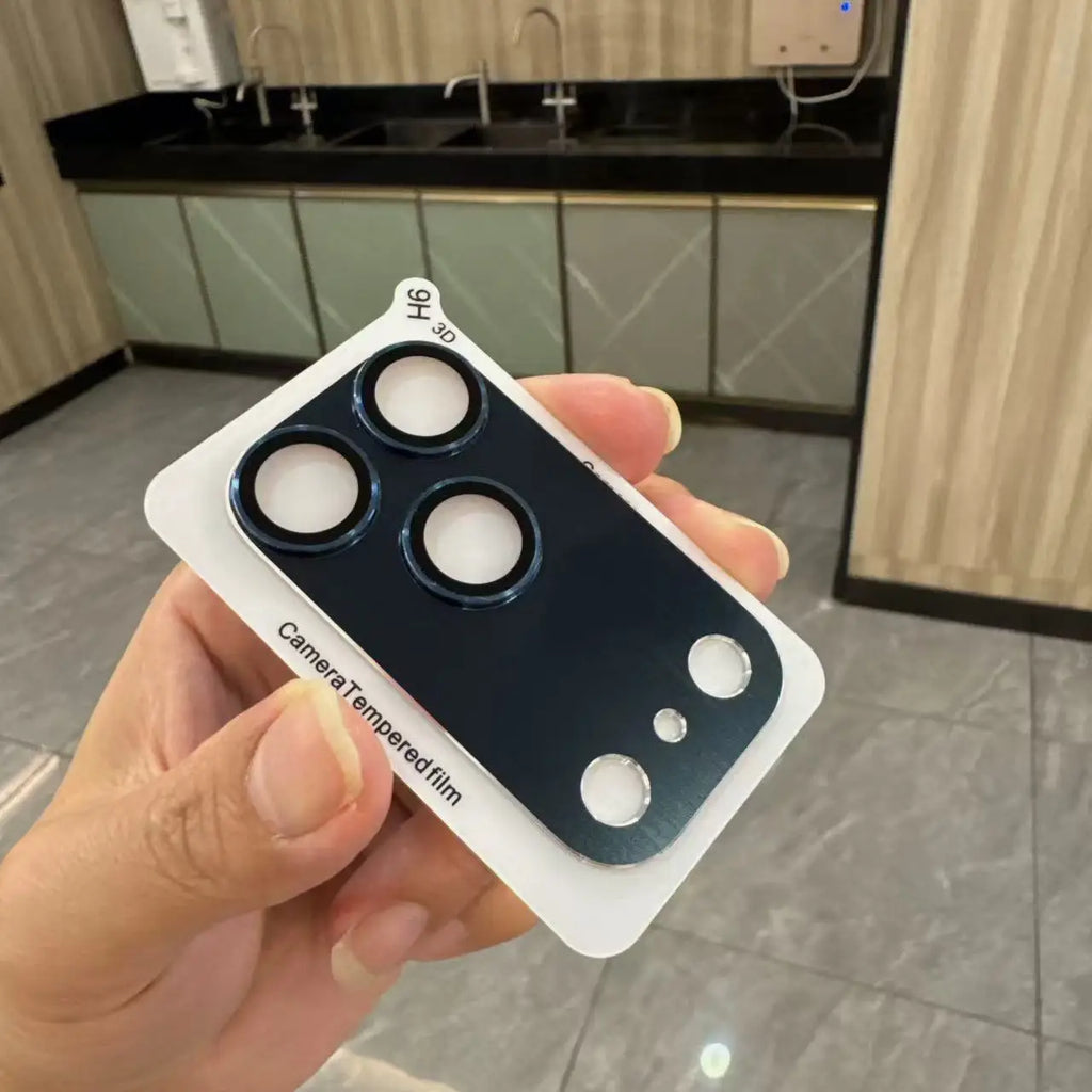 1Set Full Cover Metal Camera Protection Glass For IPhone 17 Pro Max Lens Cover Glass For IPhone 17 Air Lens Metal Ring Film