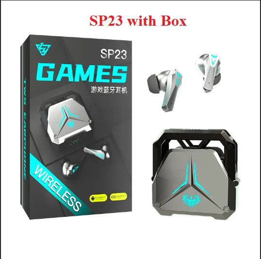 TWS Gaming Earbuds Low Latency Bluetooth Earphones Stereo Wireless Bluetooth 5.3 Headphones Gaming mecha Touch Control Headset