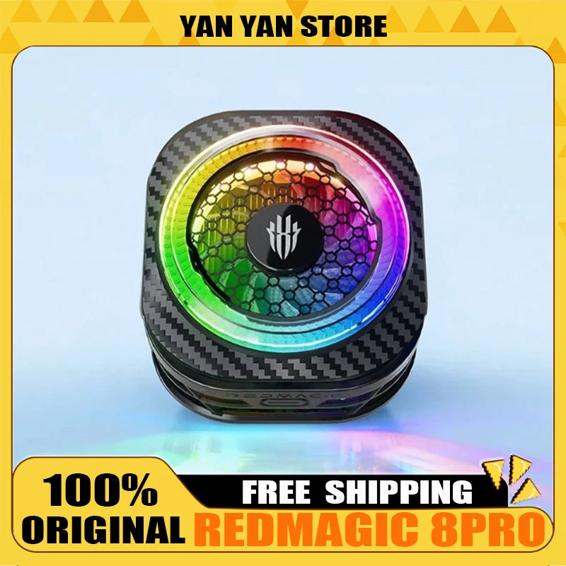 Redmagic 8pro Radiator Magnetic Back Clip Phone Cooler Magnetic Cooling RGB for Phone Black Shark Flydigi Gaming Live Streaming