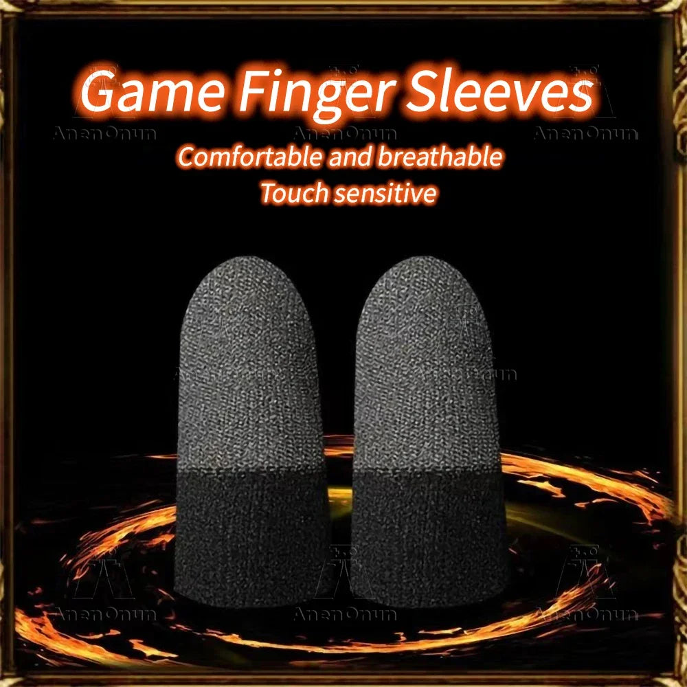 2 PCS Gaming Finger Sleeve Comfortable Breathable Precise Touch Points High Quality Mobile Game Touch Screen Fingertip Glove