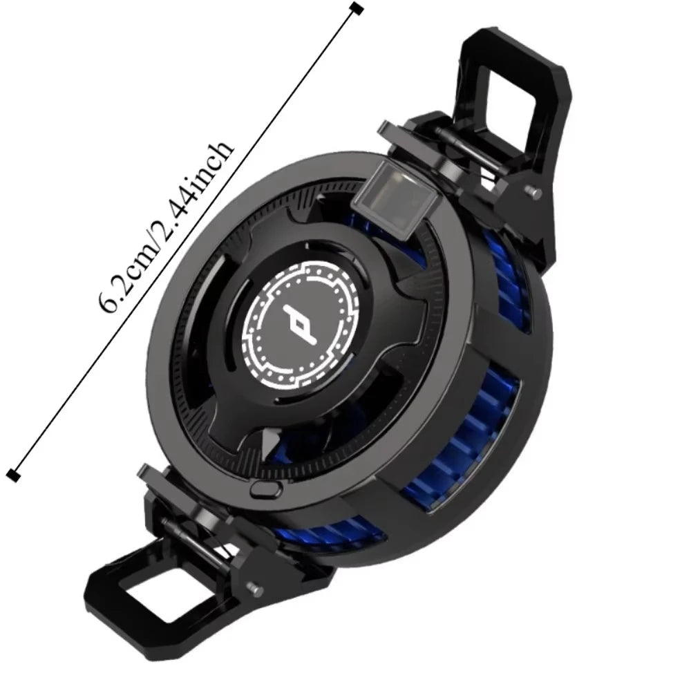 Universal Phone Cooler Mobile Gaming Radiator Cell Phone Cooling Fan with RGB Light Portable Heatsink for Mobile Esports