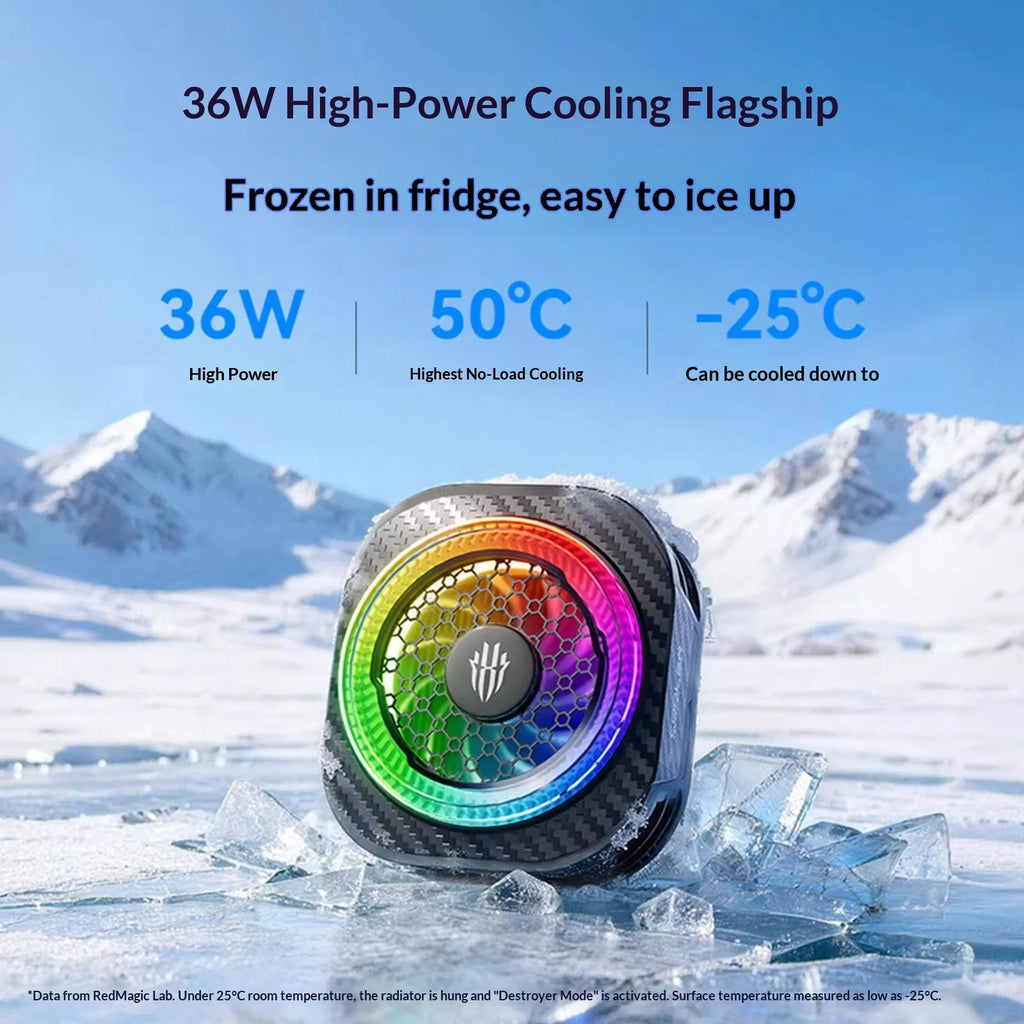 New Redmagic 8pro Magnetic Back Clip Phone Cooler Semiconductor Cooling For Phone Black Shark Flydigi Gaming Live Streaming
