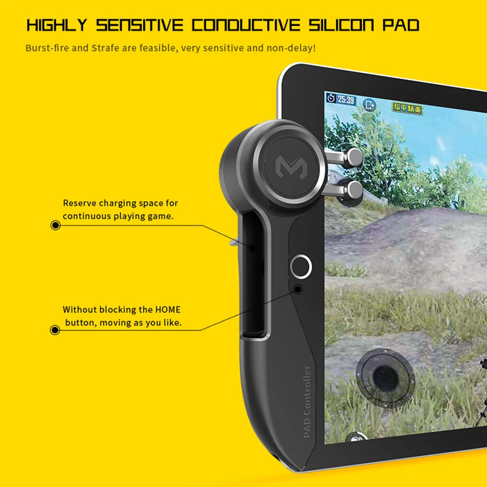 2PCS 6 Fingers Tablet Gaming Gamepad Button Triggers Joystick For PUBG Mobile Game Controller Shooter Game Joystick for Ipad