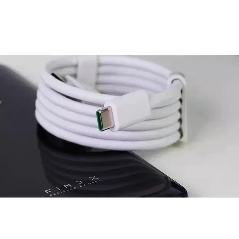 Original OPPO Cable Usb Type C Super Vooc Fast charging Charger Wire OPPO Find X5 X6 X3 Pro N2 Flip Reno10 8 7 6 Pro A77 A78 A98