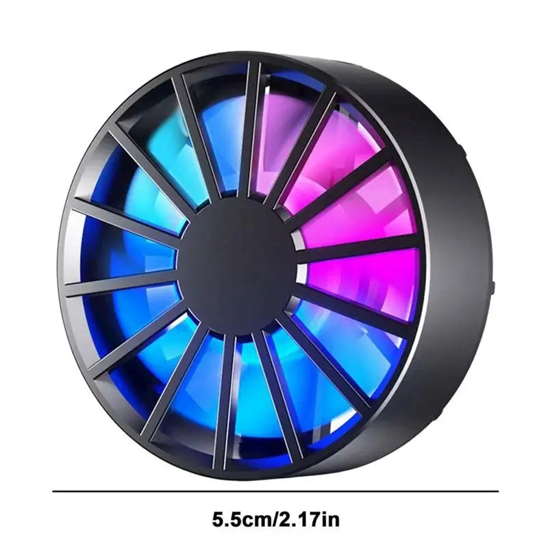 Magnetic Mobile Phone Cooler for Gaming Radiator Low Noise Fast Heat Dissipation Portable Cooling Fan Cooler for Phone-A