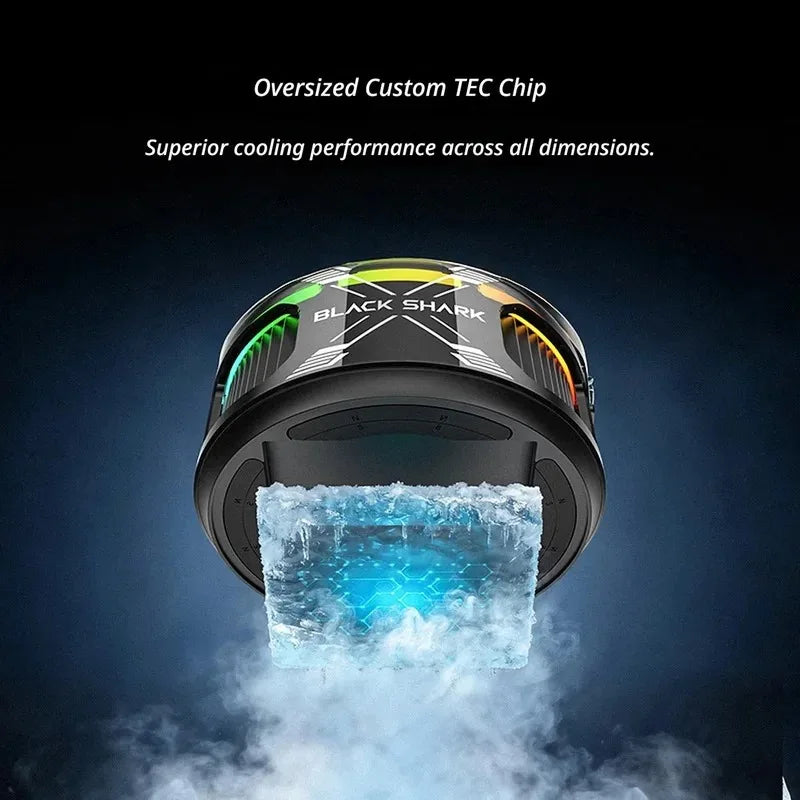 Black Shark Magnetic Phone Cooler 6 Pro Semiconductor Cooling Full Color Smart Screen Esports Heat Sink 35W High Power FunCooler