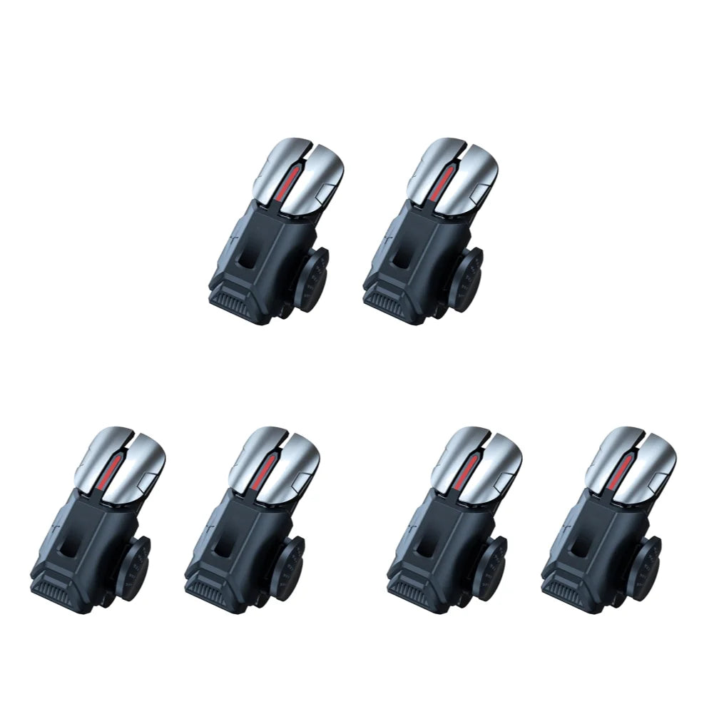 1-6Pairs 6-Finger Mobile Game Trigger for PUBG Phone Game Controller Gamepad Joystick G21 Aim Shooting Triggers Alloy Key Button