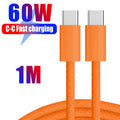 1/2/3m 60W Fast Charging Cable Data Line Type C To Type-C for Iphone 17 Pro Max USBC To C Cable Wire Cord for IPhone 15 16 17