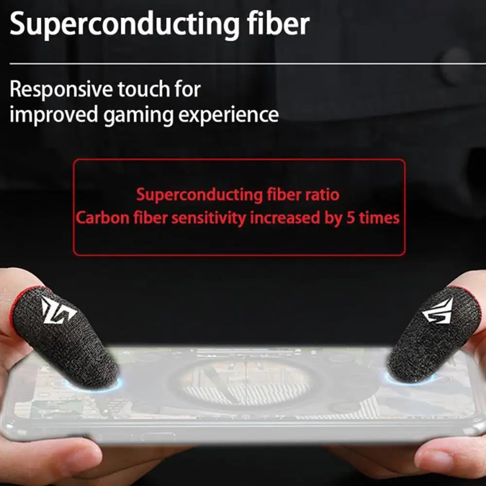 Gaming Finger Sleeve For Mobile Game Fingertips Cover Sweatproof Anti-slip Touch Screen Fingertip Thumb Finger Gloves