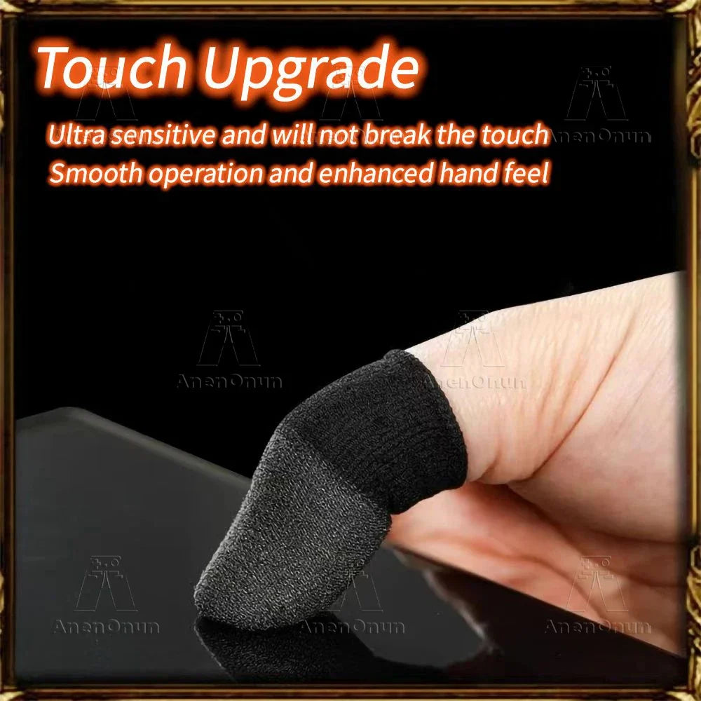 2 PCS Gaming Finger Sleeve Comfortable Breathable Precise Touch Points High Quality Mobile Game Touch Screen Fingertip Glove