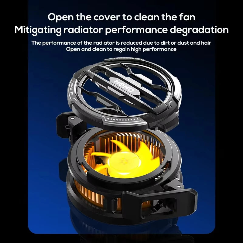 Magnetic Phone Cooler 15W RGB Modes Radiator Cooling For IPhone 15 Pro Android Ipad Genshin Impact Gaming Live Streaming 2 In 1