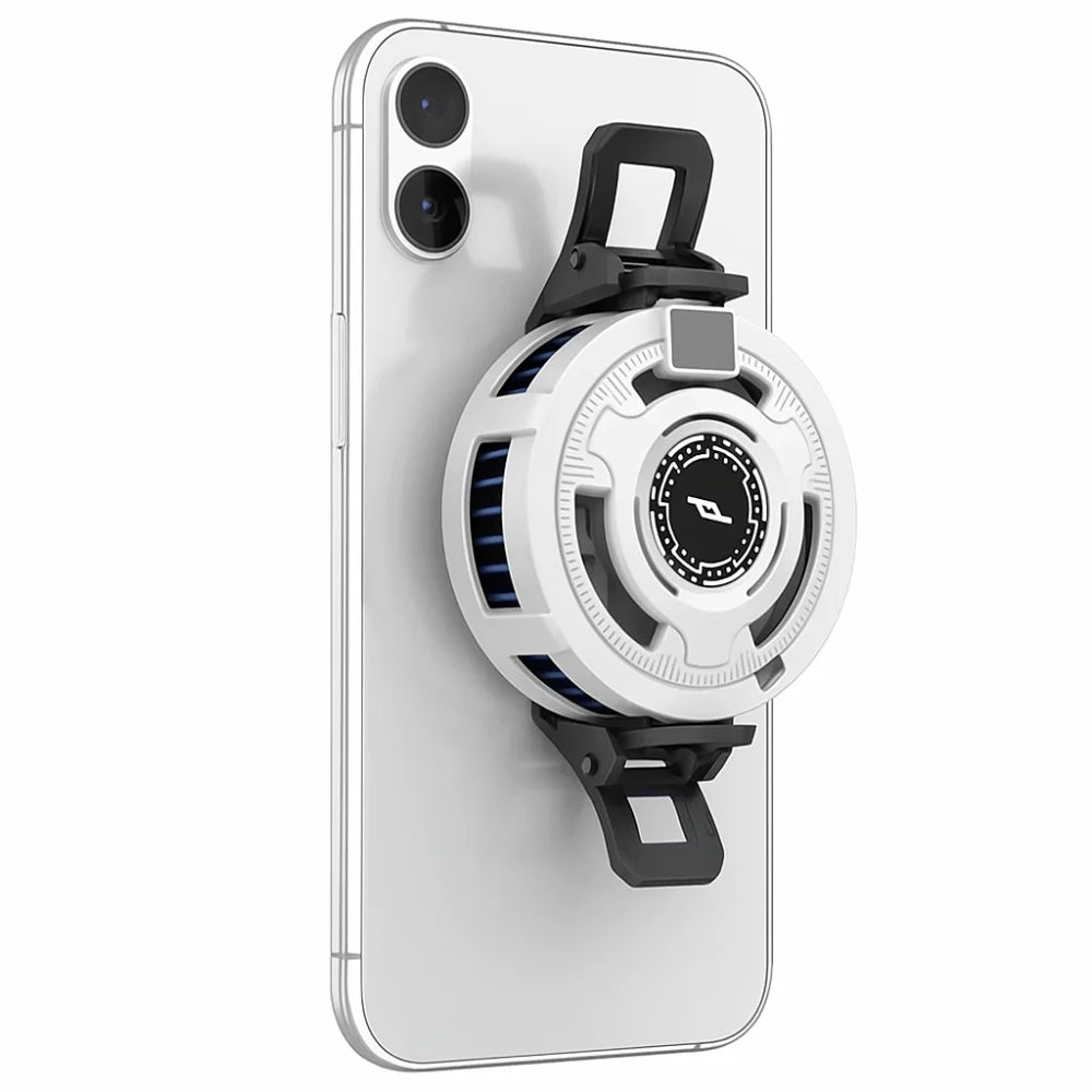 ABS Magnetic Phone Cooler Detachable Digital Display Back Clip Type Cooler 3 Speed Type C Interface Semiconductor Cooling Fan