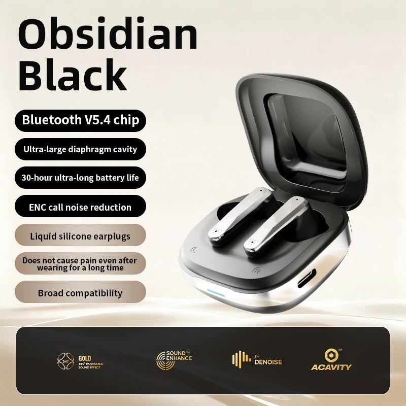 Wireless Headphones In-Ear Earbuds Design Anc Noise Reduction Hifi Sound Quality Ultra-Long Battery Life Wireless5.4 Low Latency