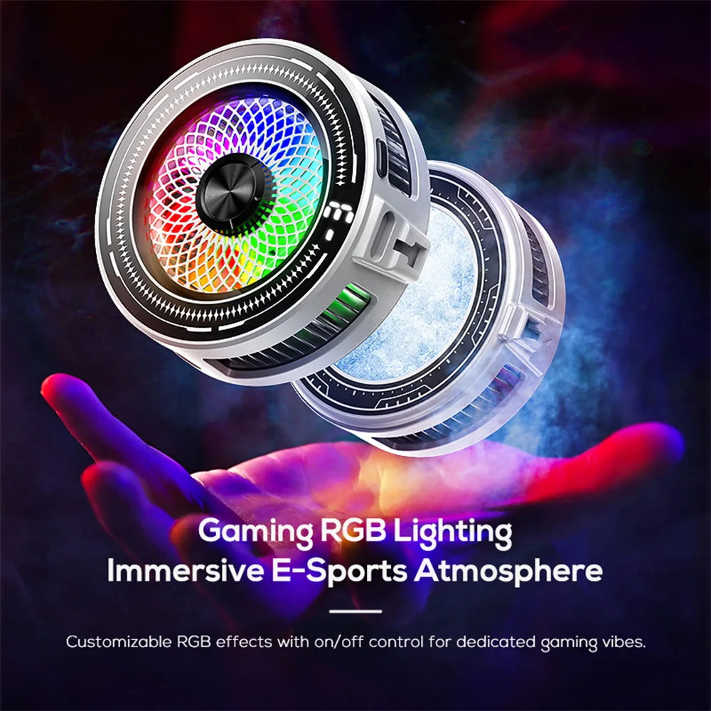 Magnetic Mobile Phone Cooler Portable Phone Semiconductor Radiator RGB Fast Cooling Phone Cooler For Gaming Back Clip Cool Heat