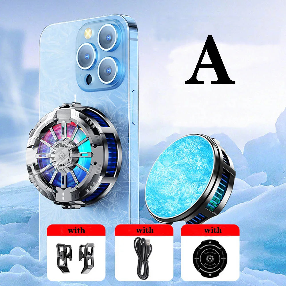 2024 NEW Magnetic/ Back-clip Mobile Phone Semiconductor Cooling Radiator PUBG Game Cooler  for IPhone Android Cool Heat Sink