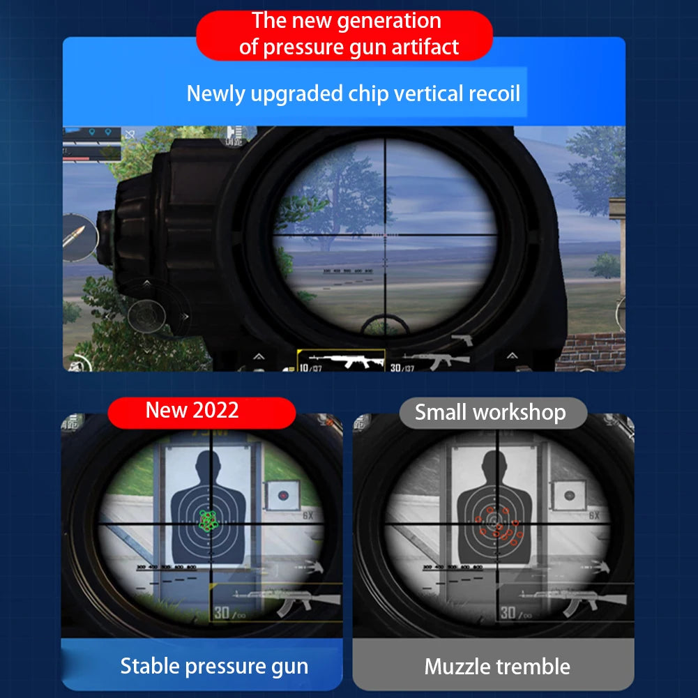 2pcs Mobile Game Trigger For PUBG Phone Gaming 6 Finger Trigger Sensitive Shoot Phone Game Trigger L1R1 Aim Keys Game Controller