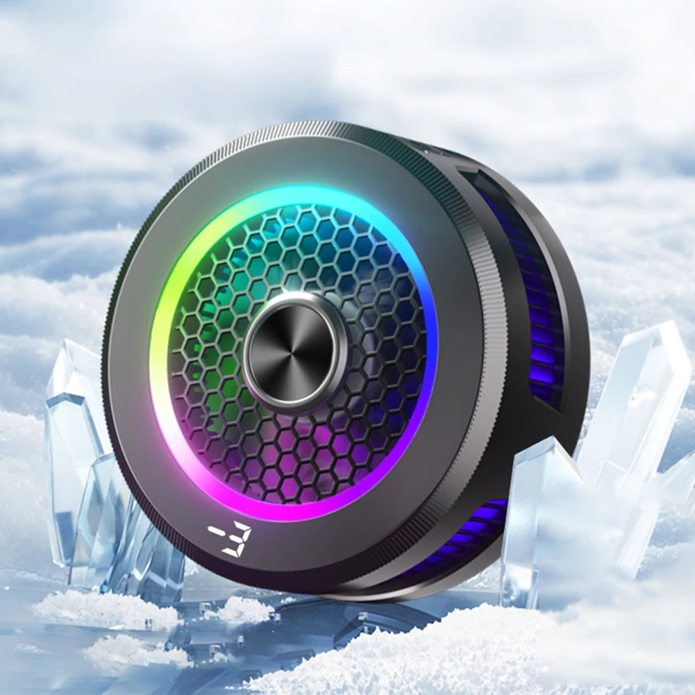 Magnetic & Back-clip Phone Cooler 3 Modes Semiconductor Refrigeration Cooling Phone Radiator for Android Iphone PUBG Game Cooler