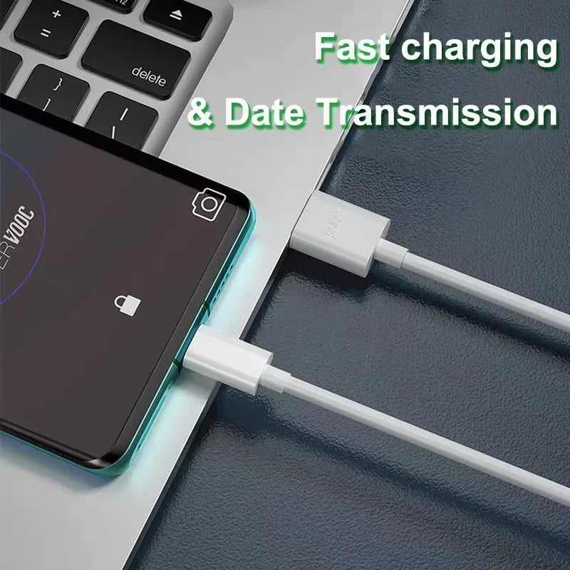 Original OPPO Cable Usb Type C Super Vooc Fast charging Charger Wire OPPO Find X5 X6 X3 Pro N2 Flip Reno10 8 7 6 Pro A77 A78 A98
