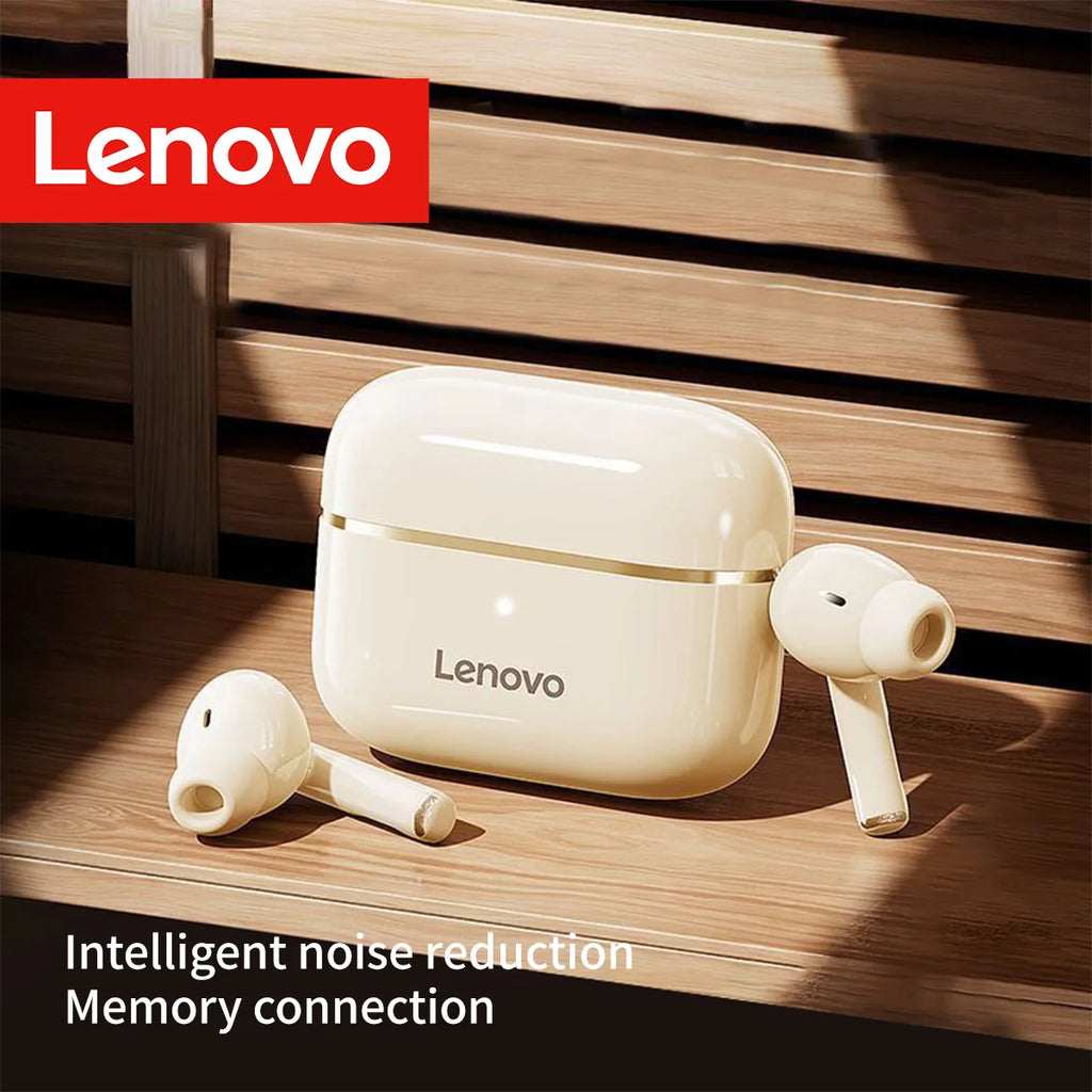 Lenovo Wireless Earbuds BT5.4 Low Latency HD Call with Noise Reduction Long Standby Ergonomic Human-Ear Design