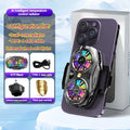 K19 Semiconductor Phone Cooler Radiator with Dual-Core Digital Temperature Display Efficient Cooling Solution for Game Heavy Use