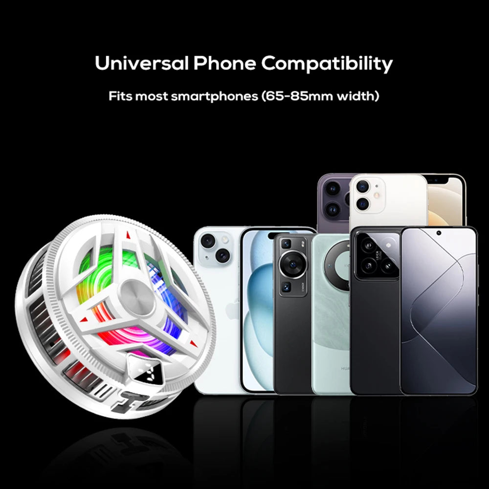 Magnetic Semiconductor Phone Cooler 3 Levels Temperature Control Radiator With RGB Lights Smartphones Universal Accessories